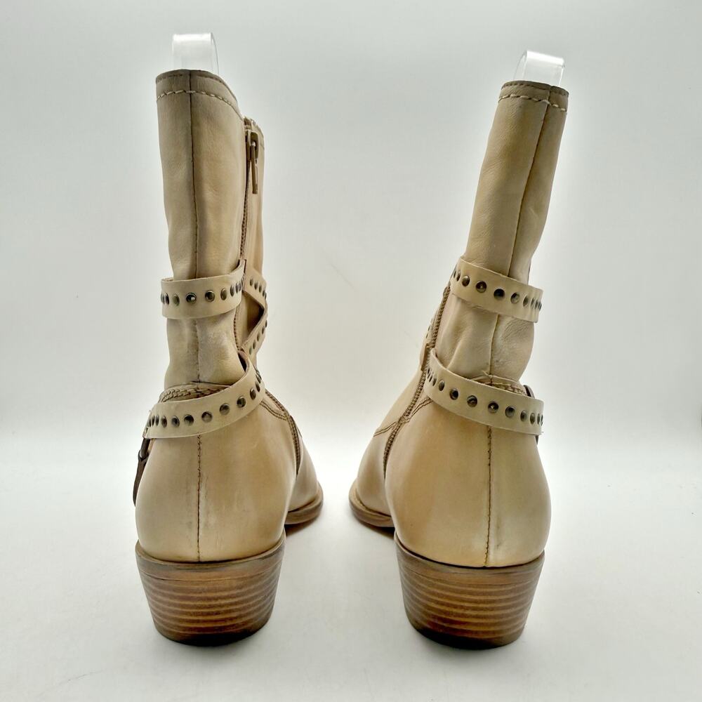 Vintage Foundry Womens Sophia Western Bootie Size 8.5 EU 39 Tan Leather NIB - Picture 9 of 12